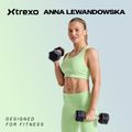 Gumová liatinová činka XTREXO Pro 10 kg black 2