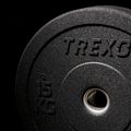 Olympijské nárazníkové závažia TREXO čierne TRX-BMP15 15 kg 8