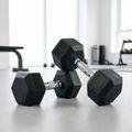 Pogumovaná činka XTREXO Hex 22,5 kg 3