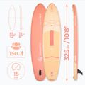 Súprava doska SUP nafukovacia AQUASTIC Perth 10'8" allround orange 16