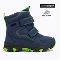 Detské snehule KADVA Snowey Mid WaterProof modro/zelené 2
