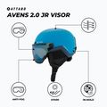 Detská lyžiarska prilba ATTABO Avens 2.0 Jr Visor blue 2