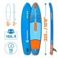 Súprava doska SUP nafukovacia AQUASTIC Perth 10'8" all-round blue 24