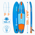 Súprava doska SUP nafukovacia AQUASTIC Perth 10'8" allround modrá 24