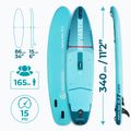 Súprava doska SUP nafukovacia AQUASTIC Perth Pro 11'2" all-round green 19