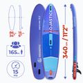 Súprava doska SUP nafukovacia AQUASTIC Perth Pro 11'2" all-round blue 21