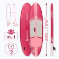 Súprava doska SUP nafukovacia AQUASTIC Compact 9'6" pink 20