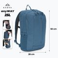 Turistický batoh KADVA anyWAY 25 l tmavomodrý 2