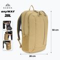 Turistický batoh KADVA anyWAY 25 l pieskový 2