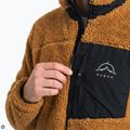 Pánska fleece mikina KADVA Rodvik hnedá 7