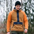 Pánska fleece mikina KADVA RODIA hnedá 11