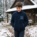 Detská fleece mikina KADVA Rodvik JR tmavomodrá 11
