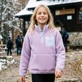 Detská fleece mikina KADVA RODIA JRG fialová 10
