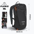 Turistický batoh KADVA Fleris 15 l čierny 2