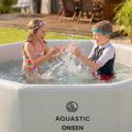 Nafukovací bazén AQUASTIC ONSEN drop stitch 1400 l 186 cm sivý 16