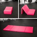 Skladací gymnastický matrac TREXO 195 x 80 x 5 cm pink 10
