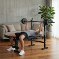 Posilňovacia lavica XTREXO BenchFit Lite so stojanom a činkou black 3