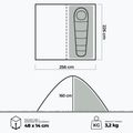 Cyklistický stan pre 1 osobu KADVA BIKEdome green 21