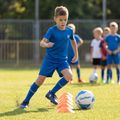 Detská futbalová súprava OneTeam Precision Set tričko a šortky modrá 14