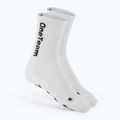 Detské futbalové ponožky OneTeam Precision Grip non-slip 2-pack white