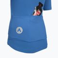 Detský cyklistický dres ATTABO TEVRA JR krátky zips modrý 13