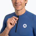 Pánska cyklistická tričko ATTABO TEVRA krátky zips tmavomodrá 3