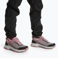 Detské trekingové topánky Kadva Rocky Trail Low WaterProof Softshell gray / pink 2