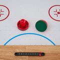 Hrací stôl 3in1 OneTeam FunArena futbal, push hockey, biliard drevený black 18