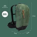Turistický batoh KADVA Escapada 20 l green 15
