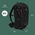 Turistický batoh KADVA Escapada 30 l čierny 24