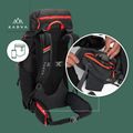 Trekkingový batoh KADVA Vagabundo 40 l čierny 26