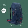 Trekkingový batoh KADVA Vagabundo 40 l modrý 24