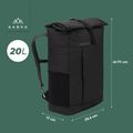Mestský batoh KADVA Companion 20 l čierny 9