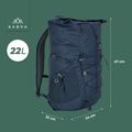 Mestský batoh KADVA CityQuest 22 l navy blue 23