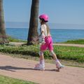 Detské kolieskové korčule nastaviteľné ATTABO Flashled pink 17