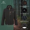 Pánska nepremokavá bunda KADVA Forest čierna 22