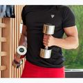 Chrómové činky TREXO 2x8 kg strieborné 6