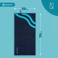 Uterák AQUASTIC Wavey navy blue/blue 8