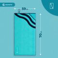 Uterák AQUASTIC Wavey blue/green 9