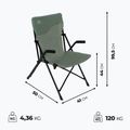 Stolček na kempovanie KADVA CAMPchair 1.0 zelený 16