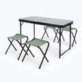 Stolný turistický skladací + stoličky KADVA CAMPtable set pre 4-6 osôb šedý