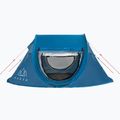 Stanový stan pre 3 osoby KADVA Tartuga 3 modrý 8