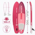 Súprava doska SUP nafukovacia AQUASTIC Perth 9'10" pink 24