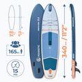 SUP doska AQUASTIC Perth Pro 11'2" allround white 20