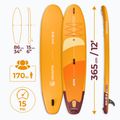 Súprava doska SUP nafukovacia AQUASTIC This 12'0" orange 26