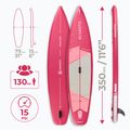 Súprava doska SUP nafukovacia AQUASTIC Touring 11'6" pink 27