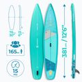 Doska SUP AQUASTIC Touring 12'6" zelená 24