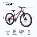 Detský bicykel ATTABO JR 24 fialový 2