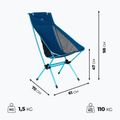 Skladacie turistické kreslo KADVA Sego Mid ultralight modré 2