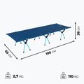 Cestovná posteľ KADVA Lito ultralight modrá 2